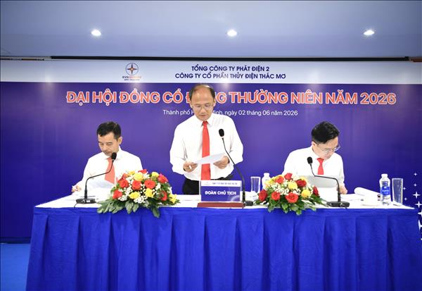 Đại hội đồng cổ đông thường niên năm 2026: TMP quyết tâm hoàn thành tốt kế hoạch SXKD được giao.