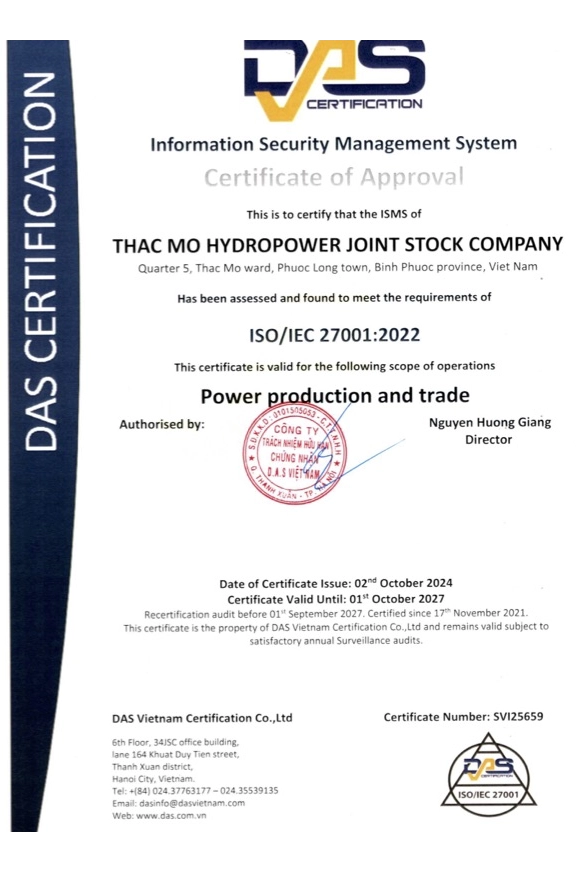 Giấy chứng nhận ISO 27001